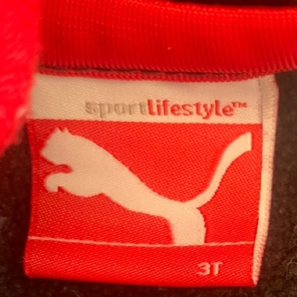 Puma Red Long Sleeve Shirt & Fleece Hooded Jacket